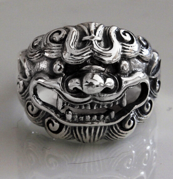 Retro Brave Troops 925 Silver Ring